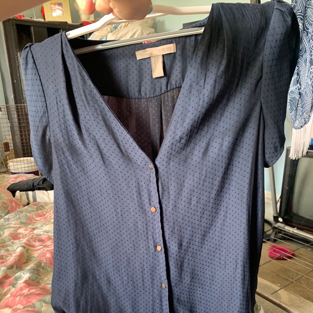 Navy blue blouse